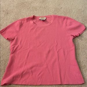 Talbots pink shirt